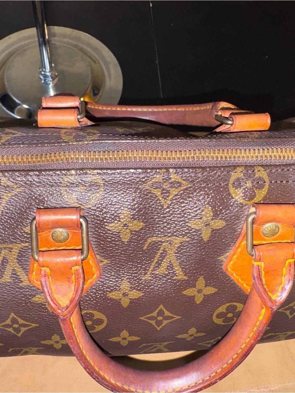 Louis Vuitton Speedy 25 satchel Lock, key, Dust bag - Picture 6 of 16